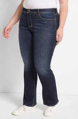NEW LANE BRYANT X SEVEN7 ESSENCE DARK WASH BOOT BOOTCUT JEANS PLUS SIZE 38/40